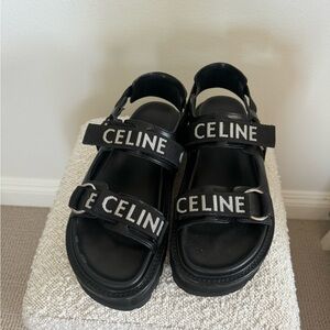 Celine Bulky Leather Sandals